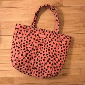 Pink polka dot bag